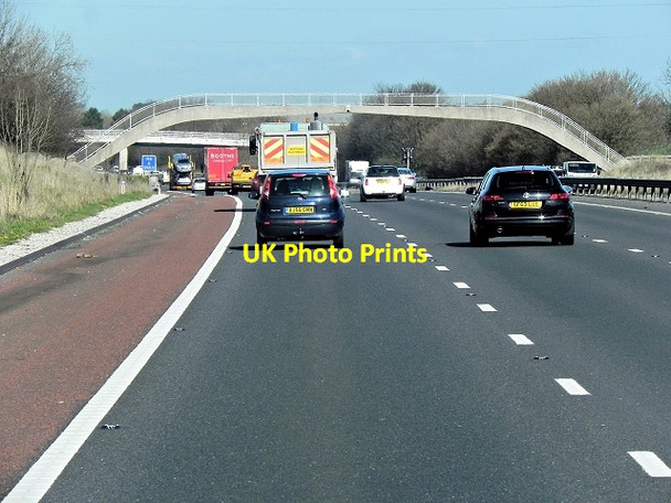 Photo 6"x4" Northbound M6, Footbridge at Jack Nook Farm Barton\/SD5137 c2014