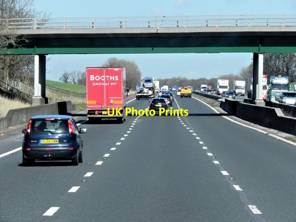 Photo 6"x4" Northbound M6, Bilsborrow Lane Bridge Bilsborrow c2014