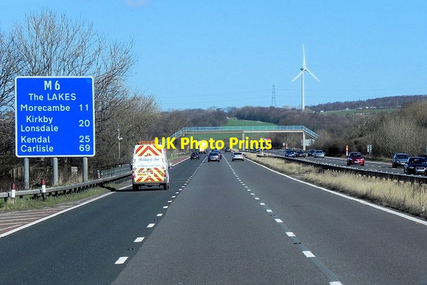 Photo 6"x4" M6 near Galgate Galgate c2014