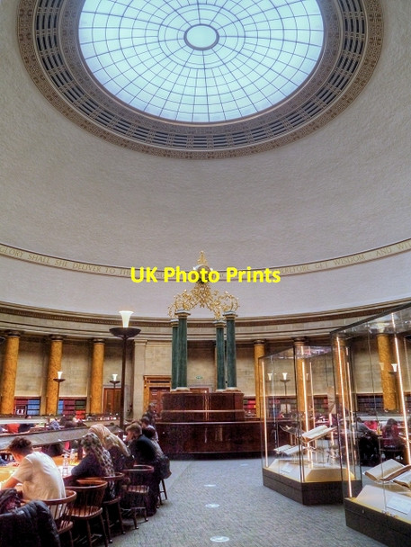 Photo 6"x4" The Great Hall (Reading Room), Manchester Central Library Manchester c2014