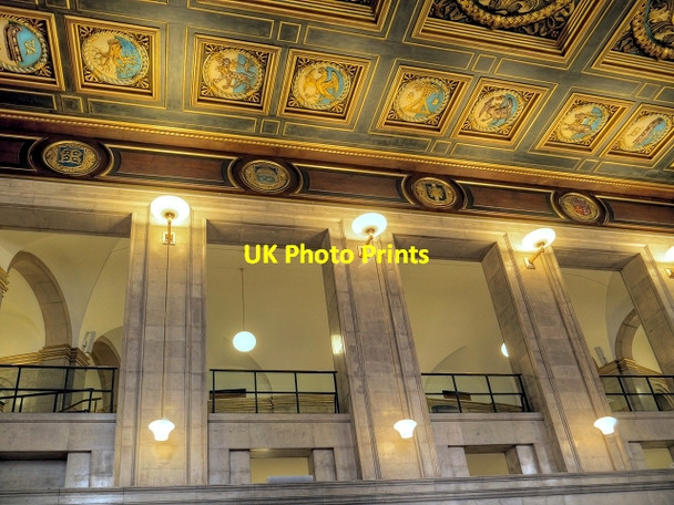 Photo 6"x4" Shakespeare Hall and First Floor Gallery, Manchester Central Library Manchester c2014