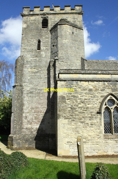 Photo 6"x4" The tower of St Giles' Church Horspath c2014