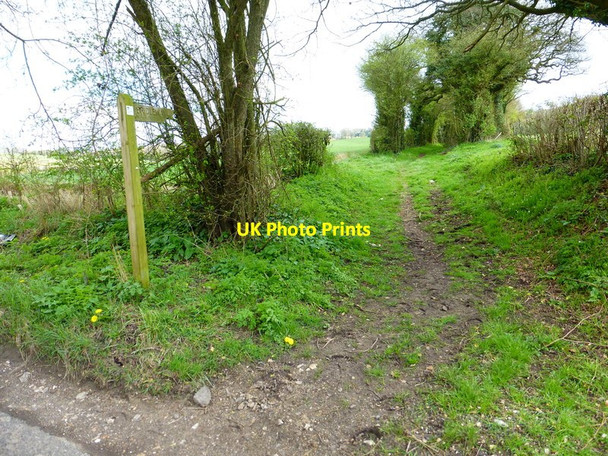 Photo 6"x4" Bridleway to Moundsmere Farm from Berrydown Lane Axford\/SU6143 c2014