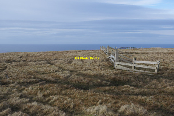 Photo 6"x4" Headland north of Saxa Vord Leera Stack c2014