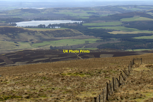 Photo 6"x4" View to Loch of Lintrathen from near the summit of Cat Law Balintore\/NO2859 c2014