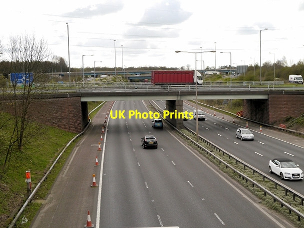 Photo 6"x4" M6 Motorway at Cuerden Green Bamber Bridge c2014