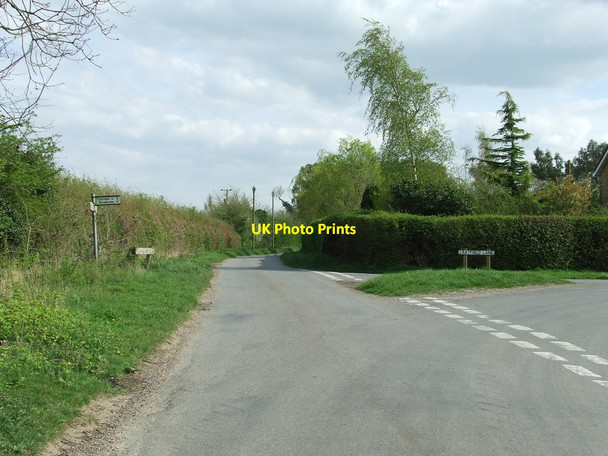 Photo 6"x4" Road Junction Cratfield c2014