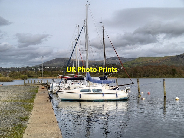 Photo 6"x4" The Derwent Water Marina Keswick\/NY2623 c2014