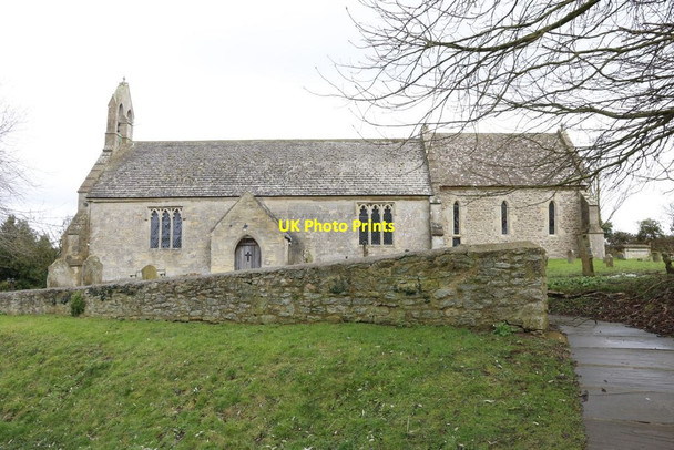 Photo 6"x4" Wall at the church Elsfield c2014