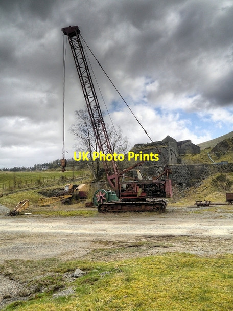Photo 6"x4" Threlkeld Quarry, Mobile Crane Birkett Mire c2014
