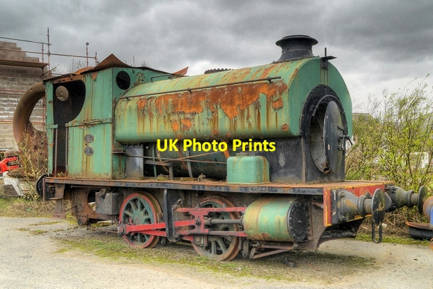 Photo 6"x4" Rusting Locomotive, Threlkeld Quarry and Mining Museum Birkett Mire c2014