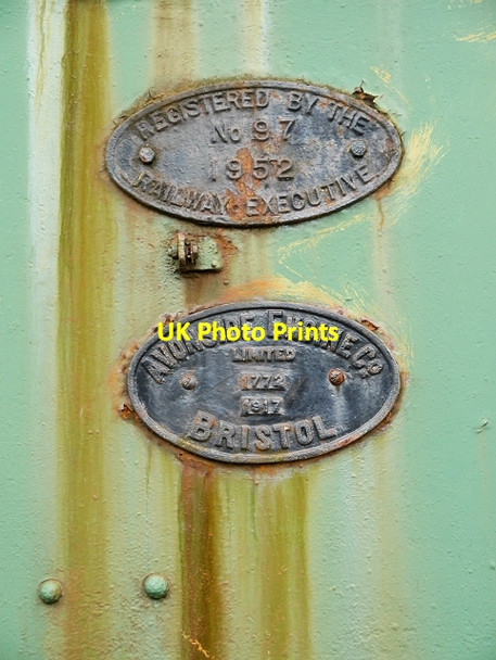 Photo 6"x4" Locomotive Detail Birkett Mire c2014
