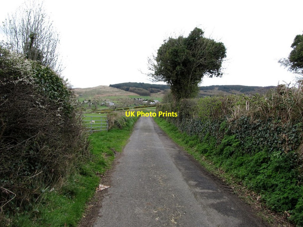 Photo 6"x4" View north along the southern section of Mill Road, near Meigh Camlough c2014