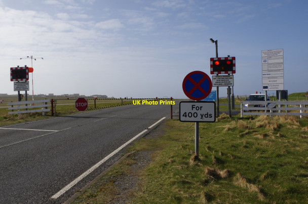 Photo 6"x4" Runway crossing, Sumburgh Airport Scatness c2014
