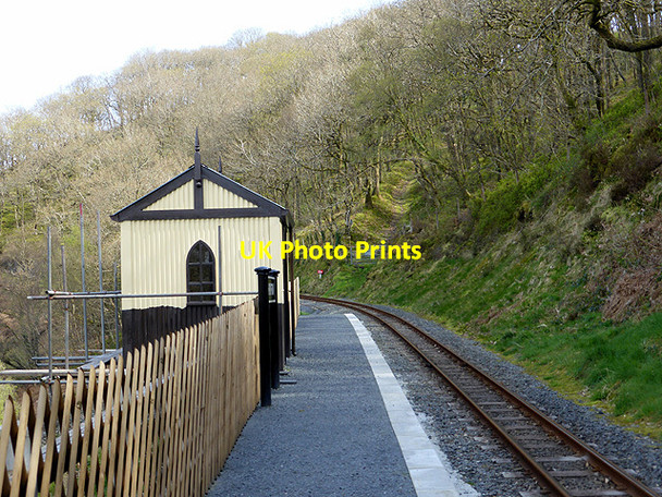 Photo 6"x4" The platform and waiting shelter at Rhiwfron Devil's Bridge\/Pontarfynach c2014
