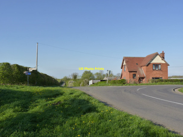 Photo 6"x4" Road junction near Cotham Askerton Hill c2014