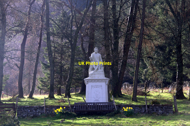 Photo 6"x4" Memorial to James Hogg, between Loch of the Lowes and St Mary's Loch Bowerhope c2014