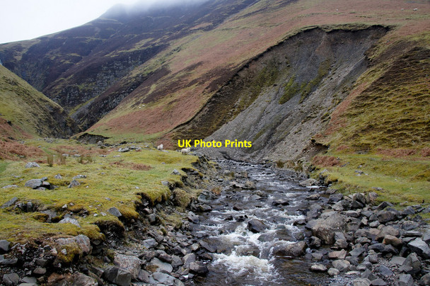 Photo 6"x4" Tail Burn below the Grey Mare's Tail Grey Mare's Tail (Waterfalls) c2014