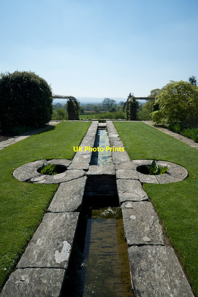 Photo 6"x4" Hestercombe House garden rill Gotton c2014
