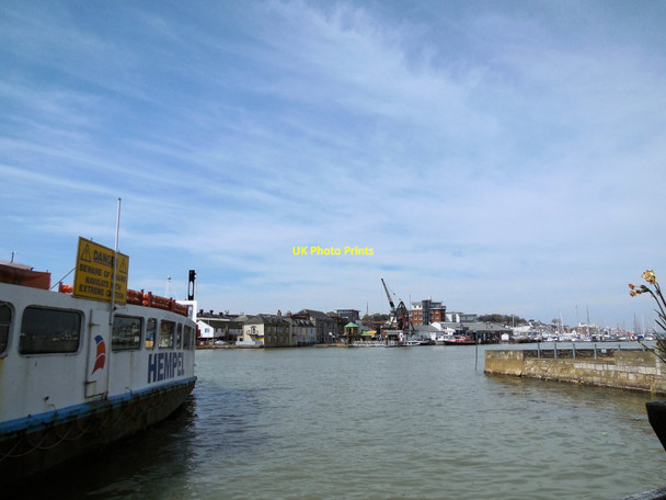 Photo 6"x4" Floating Bridge, Cowes Cowes c2014