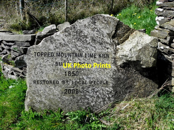 Photo 6"x4" Inscribed stone, Lime Kiln Lisbellaw c2014
