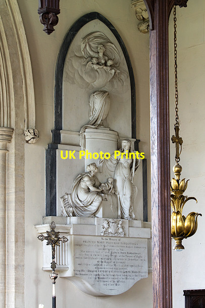 Photo 6"x4" St Mary Magdalene church, Sherborne: Princess Bariatinsky monument Sherborne\/SP1714 c2014