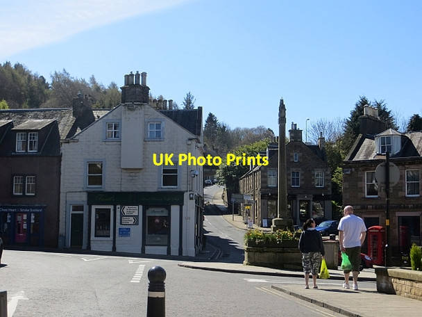 Photo 6"x4" Mercat Cross, Melrose Melrose\/NT5434 c2014