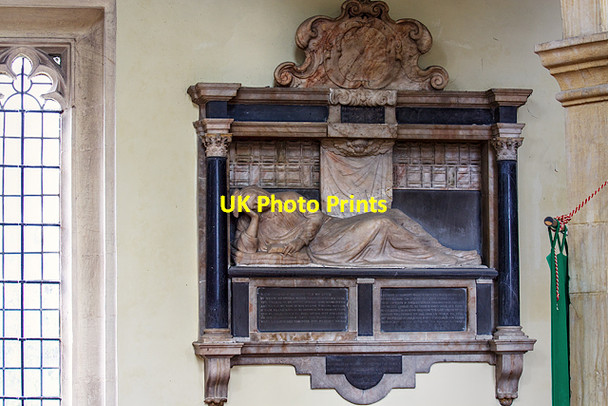 Photo 6"x4" Church of St Peter & St Paul, Blockley: monument to Anne Childe Blockley c2014