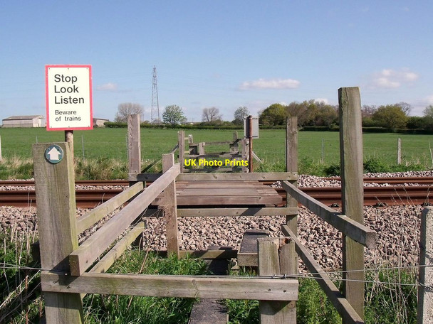 Photo 6"x4" Footpath level crossing Willington\/SK2928 c2014