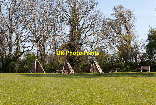 Photo 6"x4" New wigwams on Upham recreation ground Upham\/SU5320 c2014