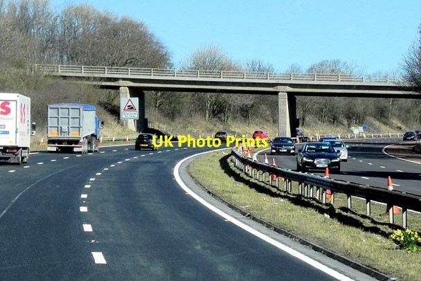 Photo 6"x4" Foundry Lane Bridge over the M6 Halton\/SD5064 c2014