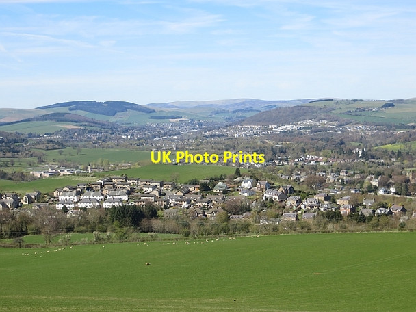 Photo 6"x4" View from the Eildon Hills Melrose\/NT5434 c2014