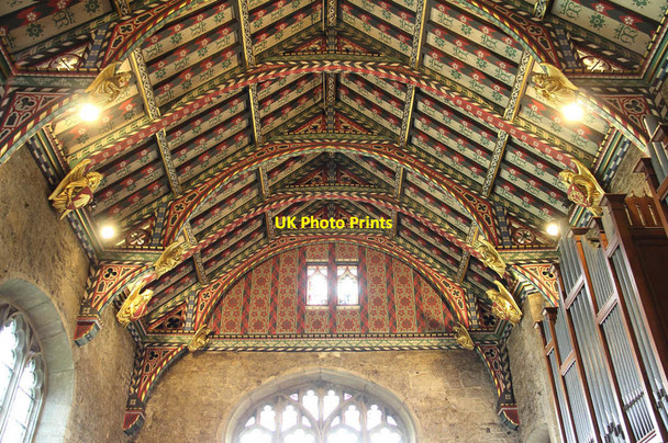 Photo 6"x4" St Mary, Prittlewell - Chancel roof Southend-on-Sea c2014
