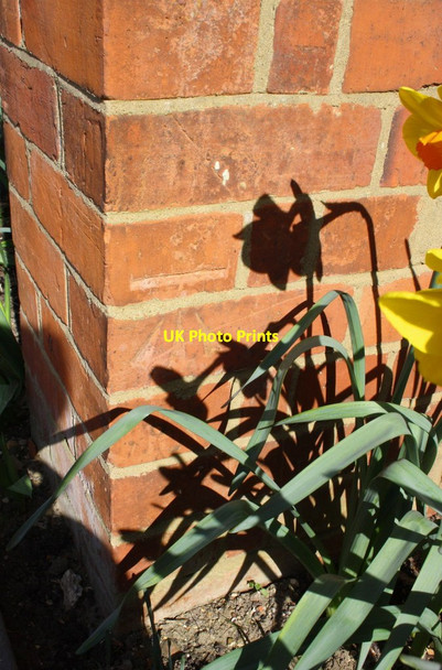 Photo 6"x4" Benchmark on buttress of Caversham Methodist Church Reading c2014