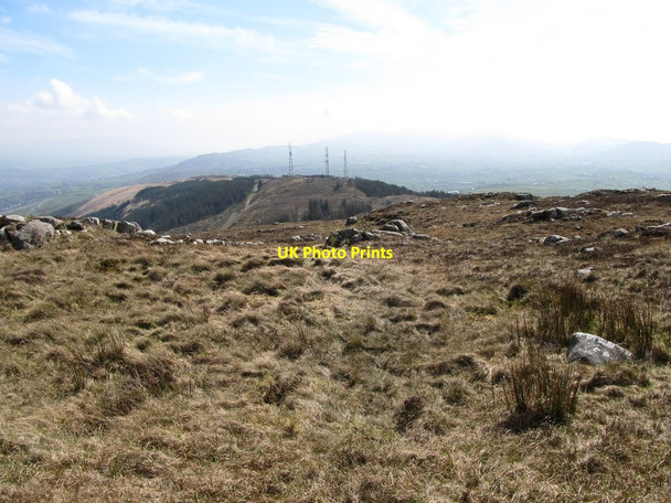 Photo 6"x4" The descent towards the telecommunications masts from the summit of Camlough Mountain Camlough c2014