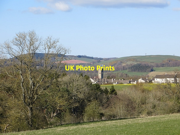 Photo 6"x4" Distant view of Newtown St Boswells Newton St Boswells c2014