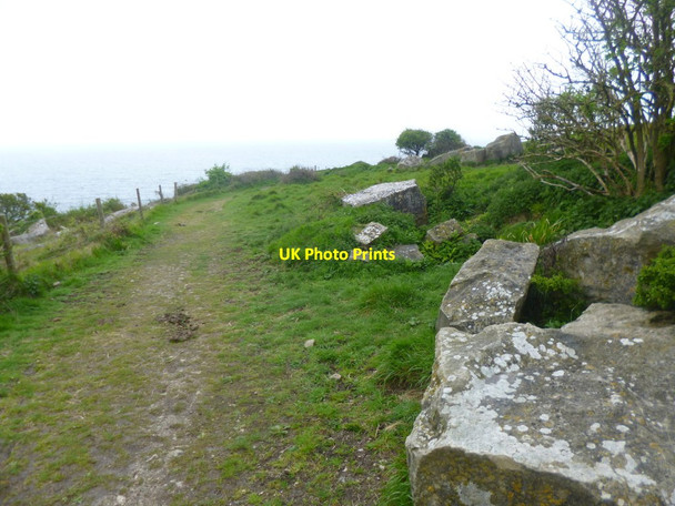 Photo 6"x4" Seacombe, quarry waste Worth Matravers c2014