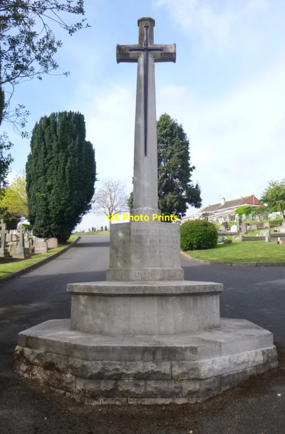 Photo 6"x4" Paignton Old Cemetery - Cross of Sacrifice Paignton c2014