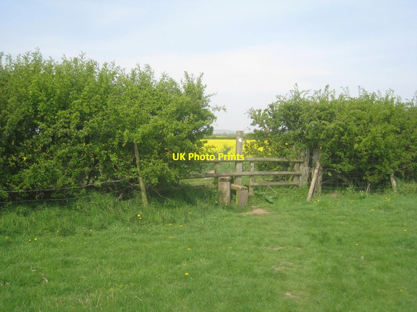 Photo 6"x4" Stile on the path to Blyth Hodsock c2014