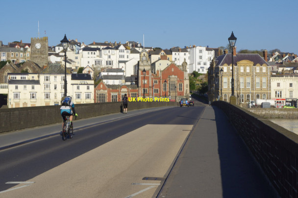 Photo 6"x4" Bideford Long Bridge Bideford c2014