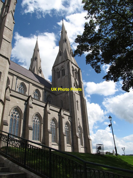 Photo 6"x4" The twin steeples of St Patrick's Cathedral Armagh c2012