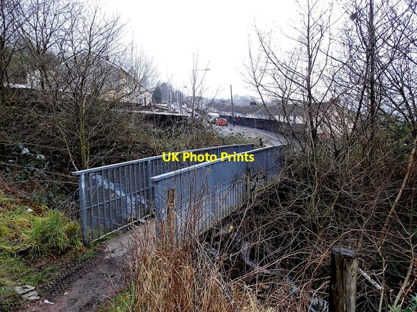 Photo 6"x4" Footbridge over a small stream, Perthcelyn Penrhiwceiber c2014