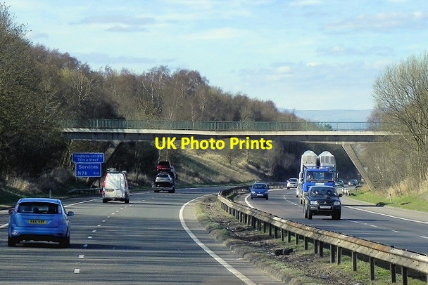 Photo 6"x4" Access Bridge for Sewage Works, M74 Northbound Millheugh\/NS7551 c2014