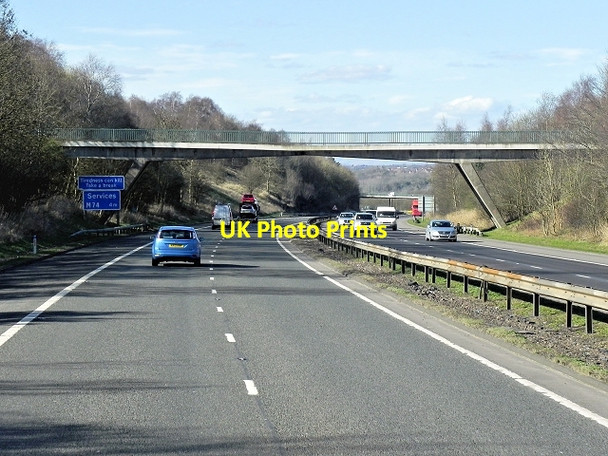 Photo 6"x4" Bridge over Northbound M74 Millheugh\/NS7551 c2014