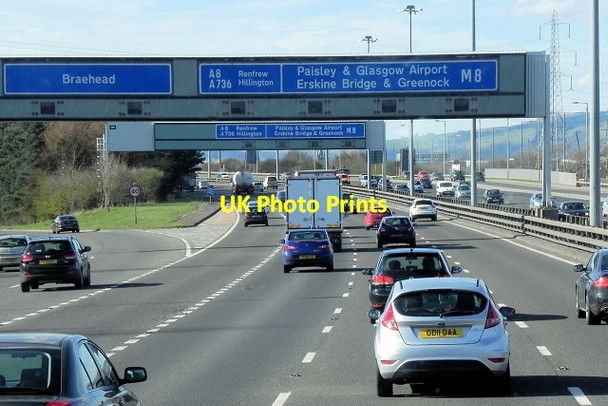 Photo 6"x4" M8, Junction 25A Shieldhall c2014