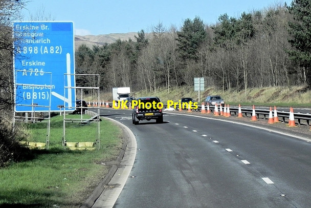 Photo 6"x4" Approaching the Northern End of the M898 Erskine c2014