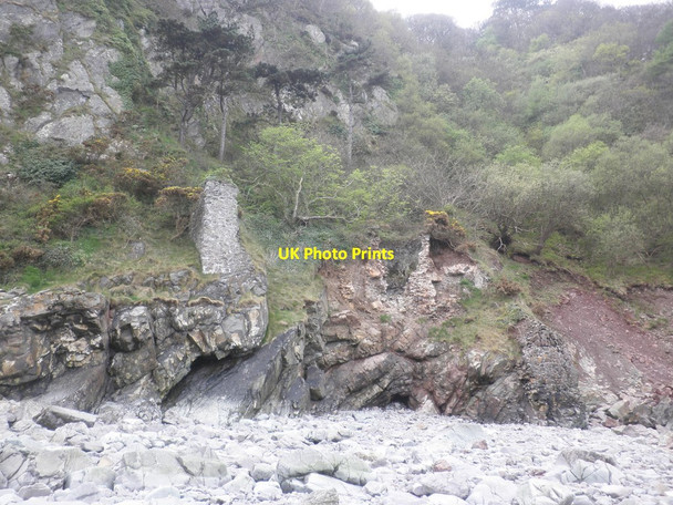 Photo 6"x4" Ruins of old lime kiln, Countisbury Cove Countisbury c2014