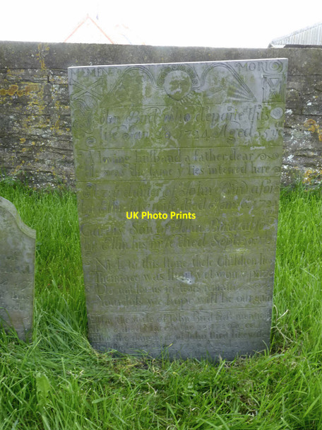 Photo 6"x4" Belvoir Angel, St Margaret's church yard, Owthorpe Owthorpe c2014