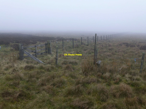 Photo 6"x4" Fence, stile and gate Foulplay Knowe c2014