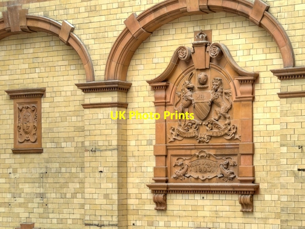 Photo 6"x4" Terracotta Crest, Victoria Baths Rusholme\/SJ8695 c2014